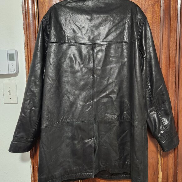 Vintage Mantles unisex leather jacket, winter coat, excellent condition, M-XL - Picture 4 of 9